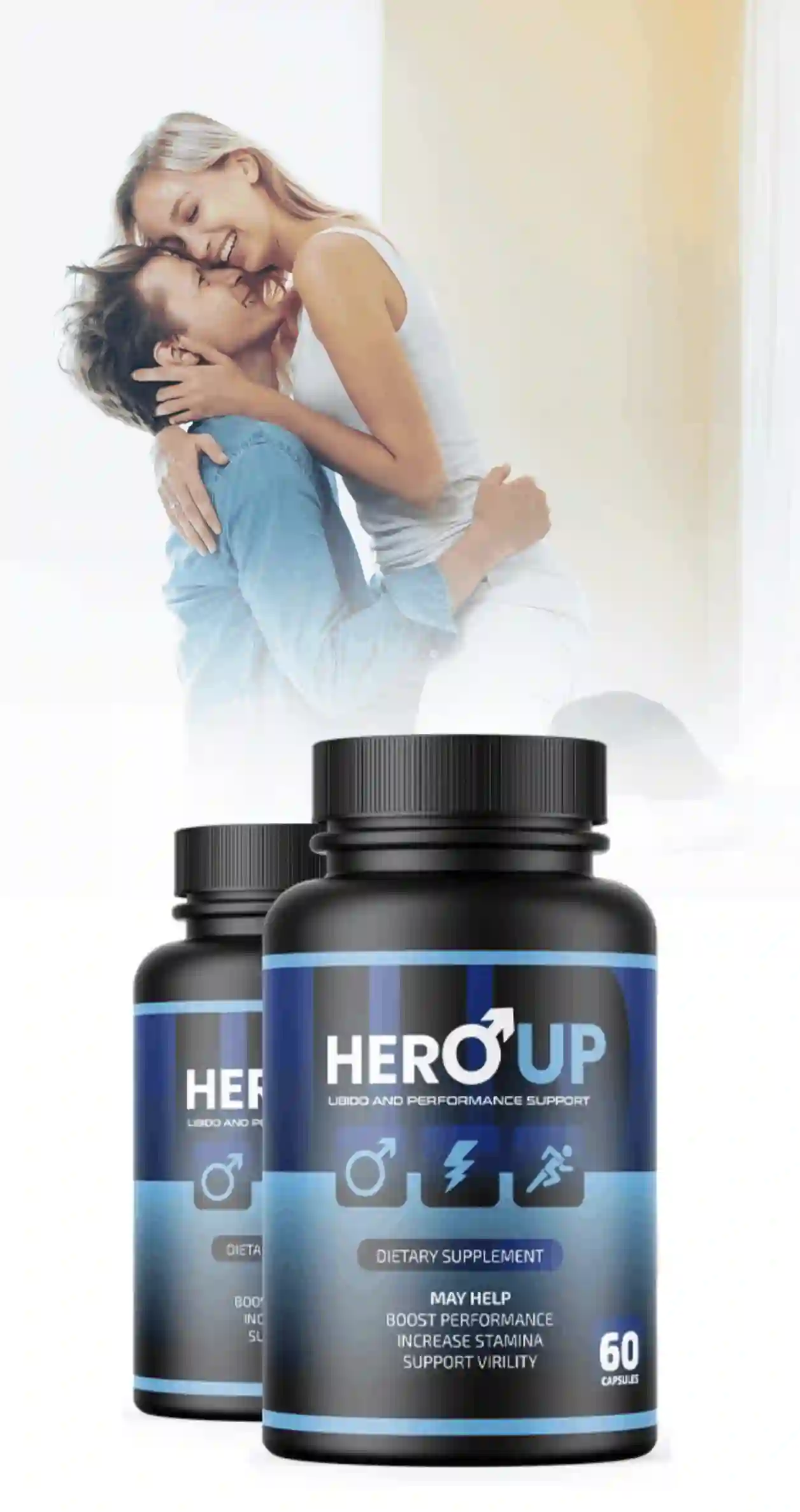 HeroUP male performance and vitality support supplement